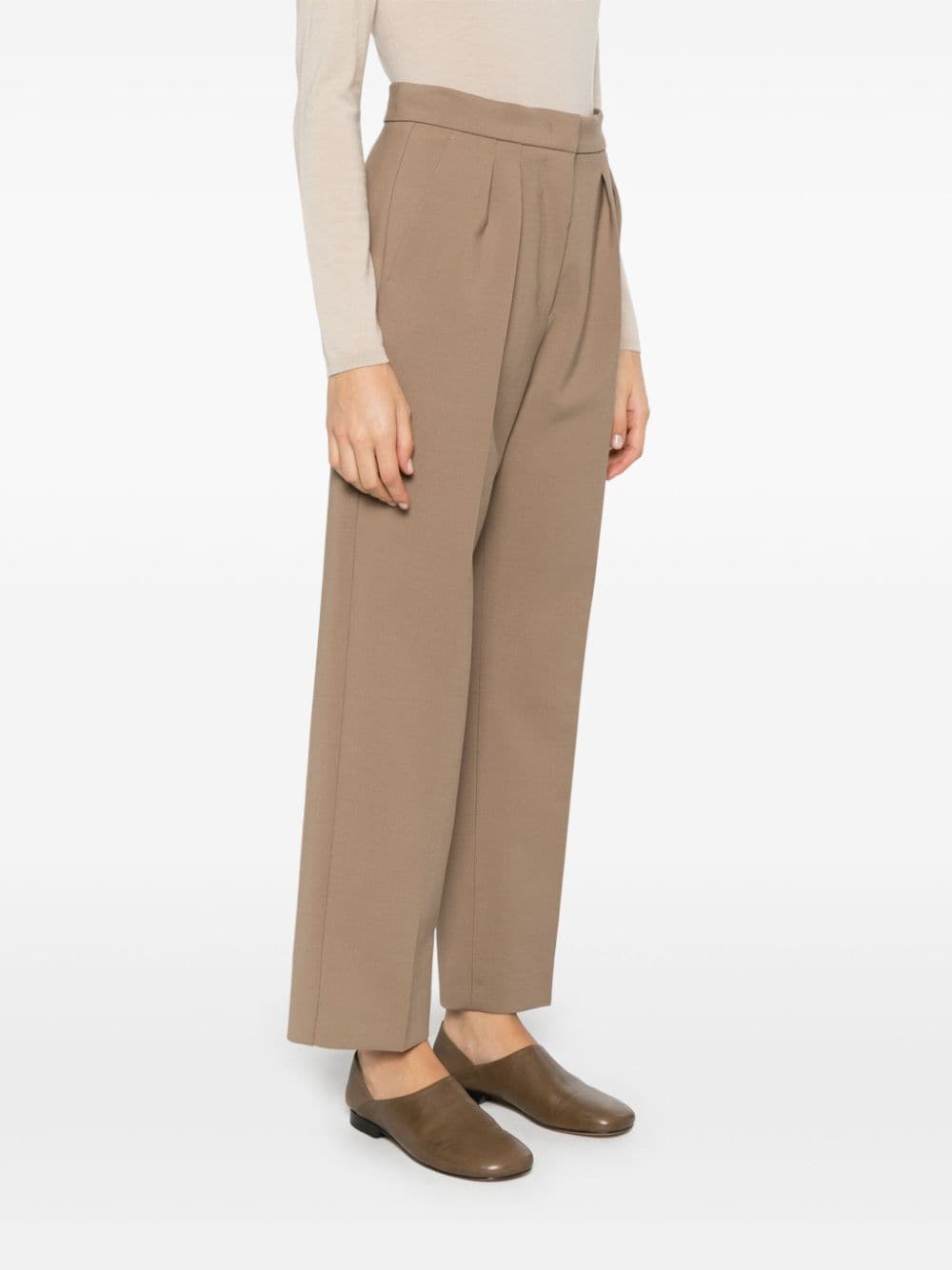 Shop Max Mara Verbano Trousers In Brown