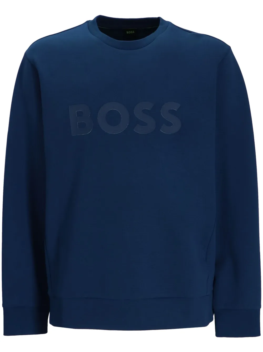 BOSS logo cotton sweatshirt – Blue
