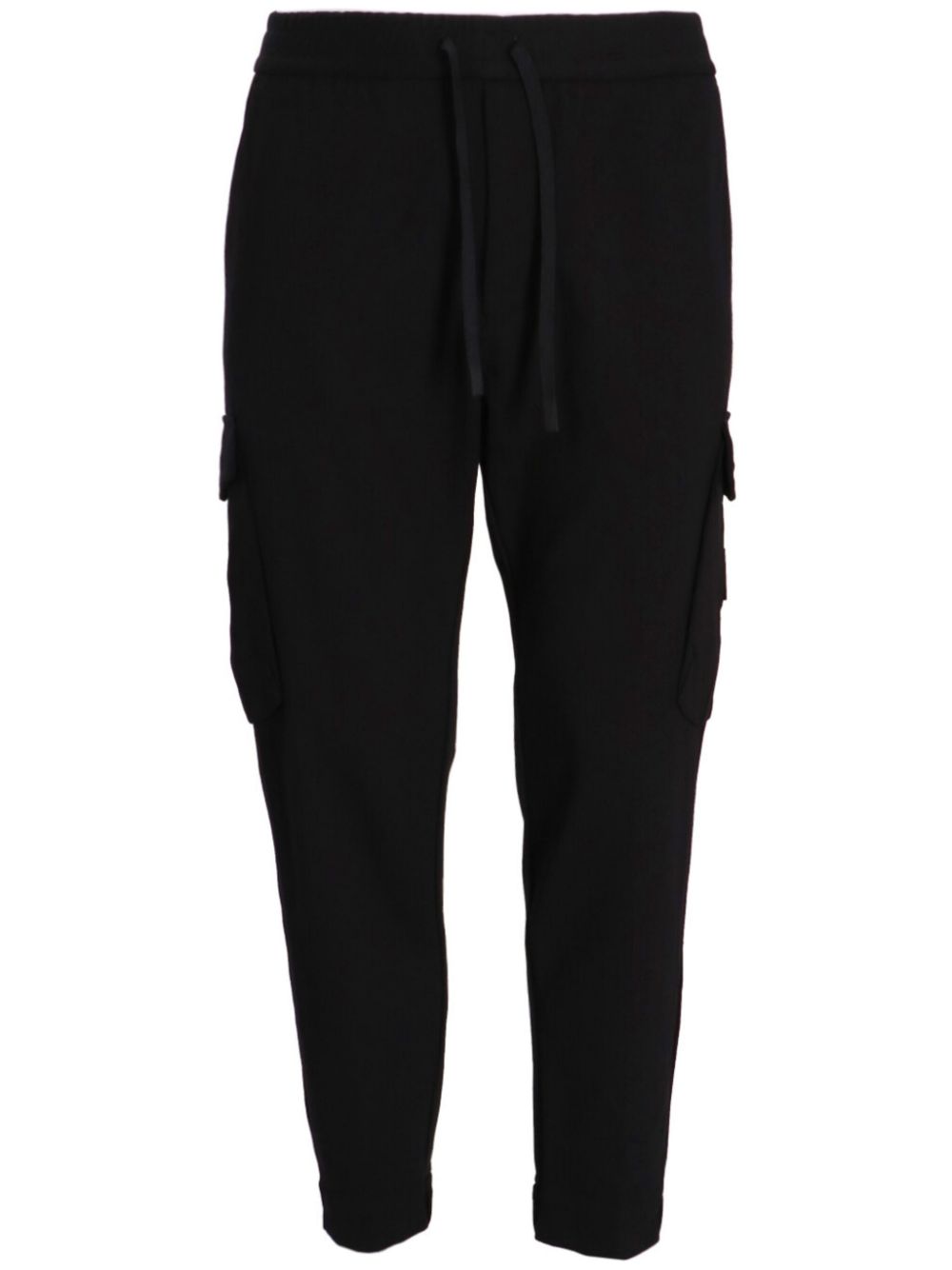 BOSS poplin tapered trousers - Black