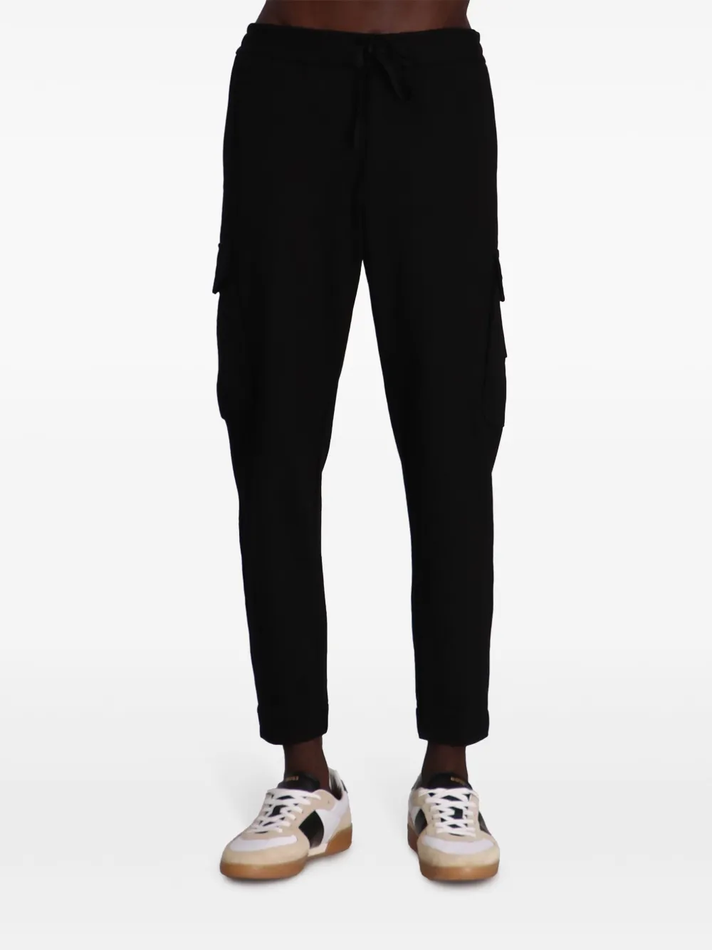 BOSS Broek met toelopende pijpen Zwart