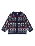 Petit Bateau jacquard cardigan - Blue