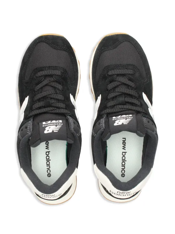 New Balance 574 スエードスニーカー | ブラック | FARFETCH JP