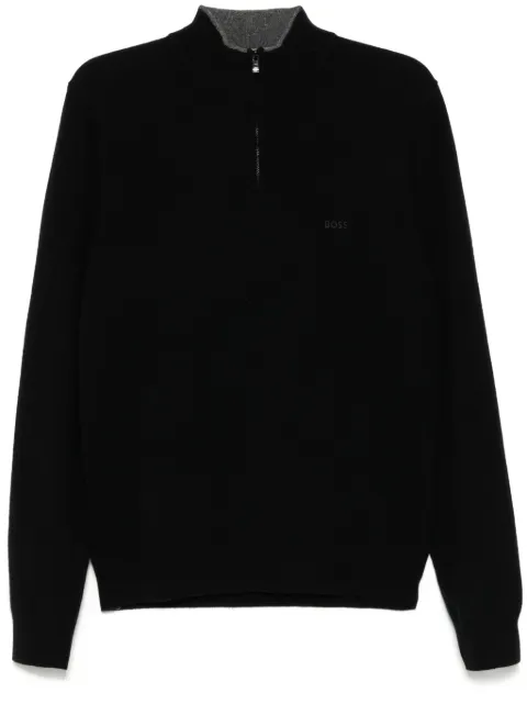 BOSS virgin-wool regular-fit sweater