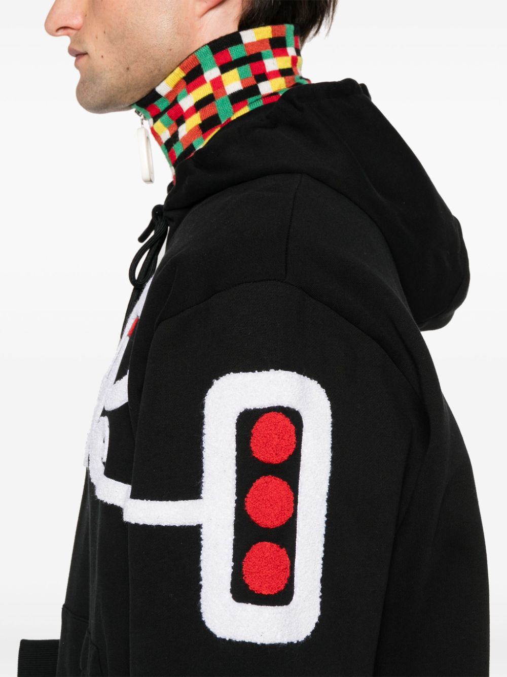 Walter Van Beirendonck Android hoodie Zwart