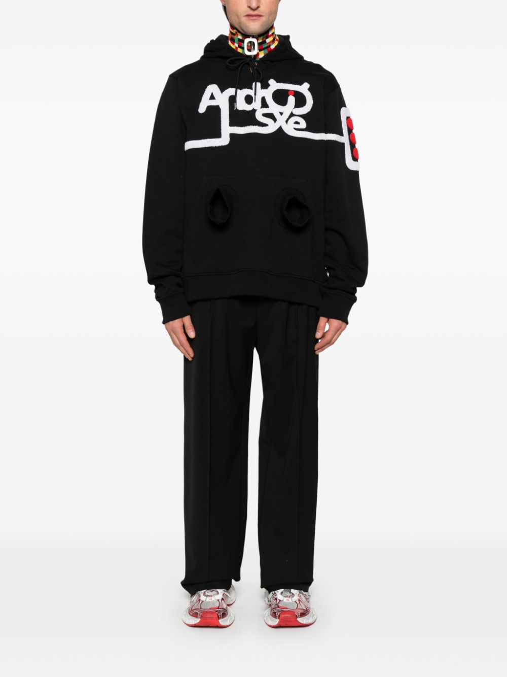 Walter Van Beirendonck Android hoodie - Zwart