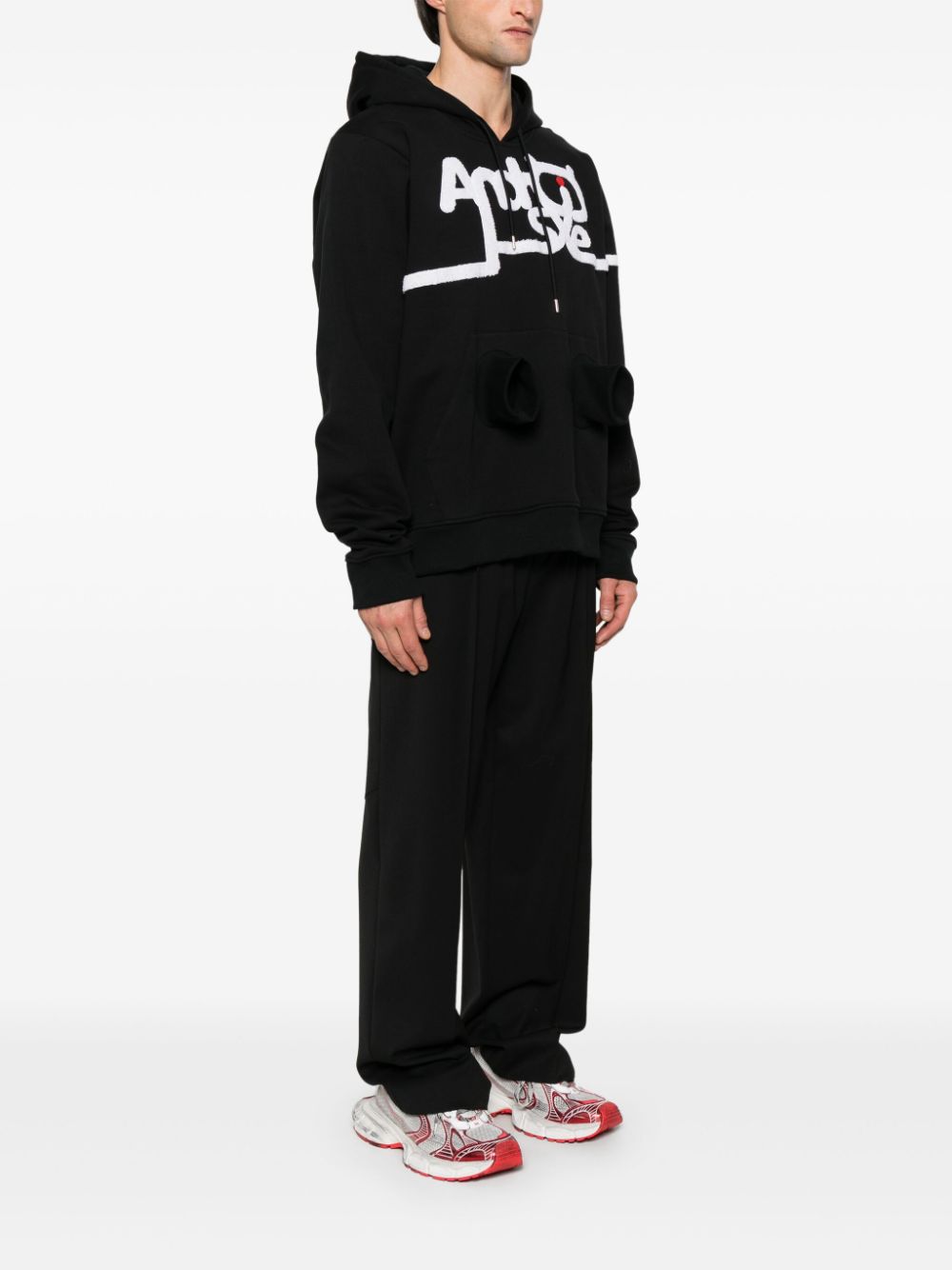 Walter Van Beirendonck Android hoodie Zwart