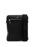 BOSS logo-debossed messenger bag - Black