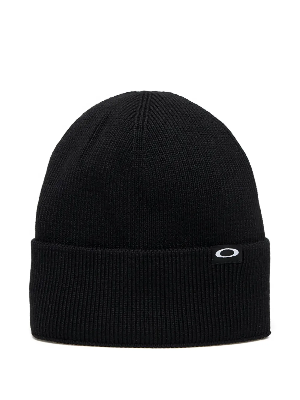 Oakley Ellipse Rc Logo-patch Beanie In Black