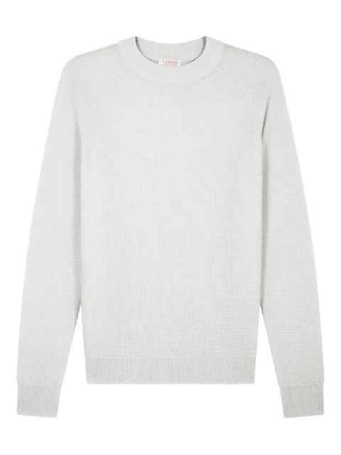 FURSAC waffle-knit raglan-sleeve sweater