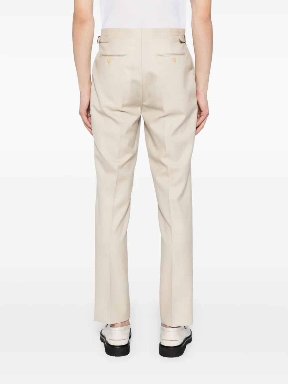 FURSAC Wollen twill broek Beige