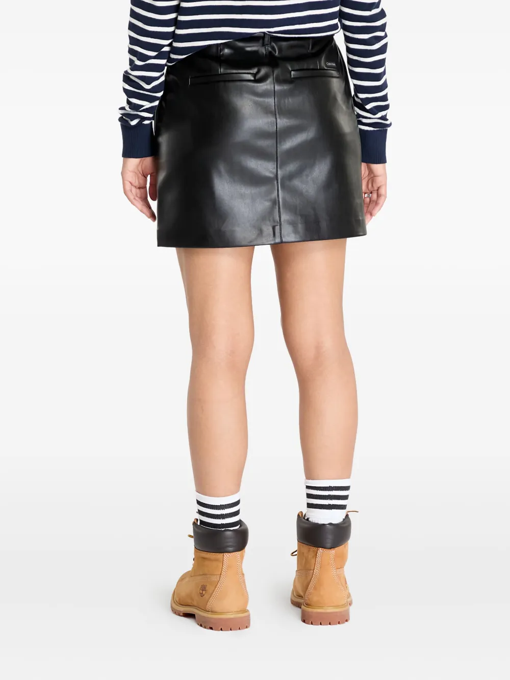 Calvin Klein Jeans Est.1978 Concealed-fastening Mini Skirt In Black