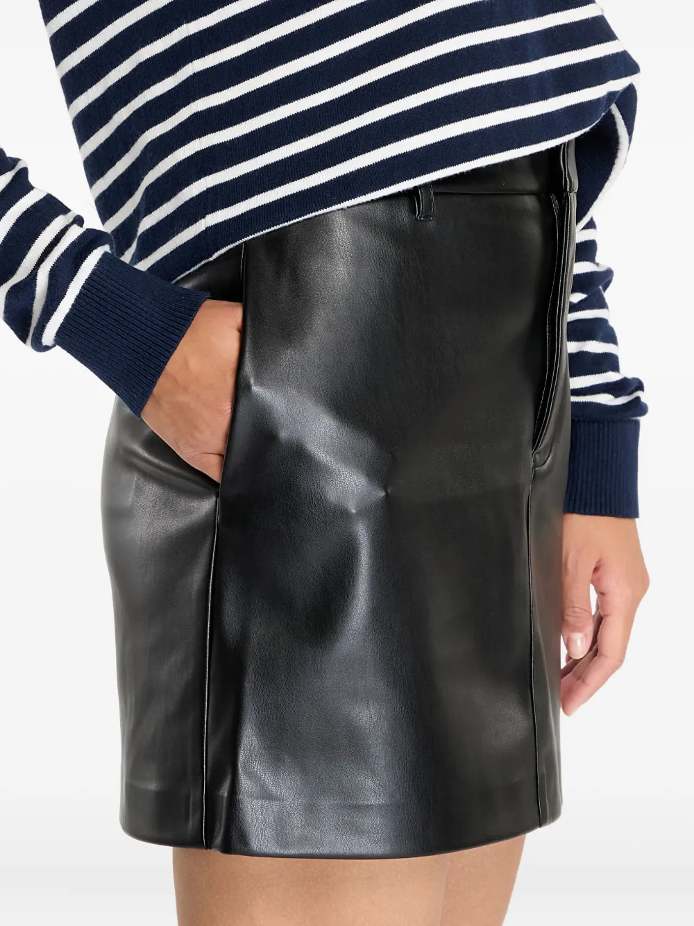 Calvin Klein Jeans Est.1978 Concealed-fastening Mini Skirt In Black
