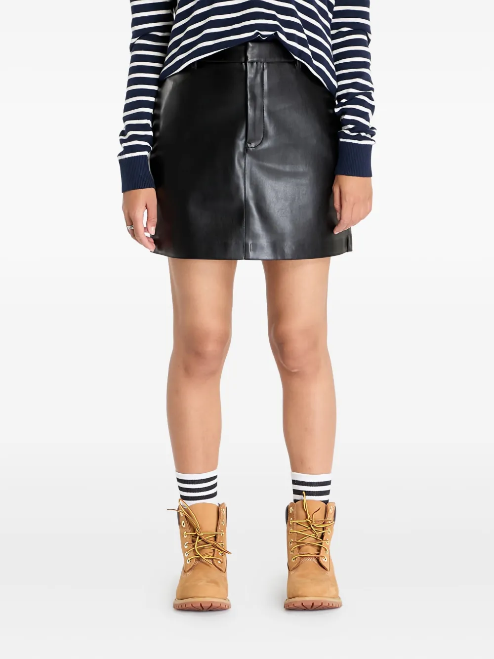 Calvin Klein Jeans Est.1978 Concealed-fastening Mini Skirt In Black