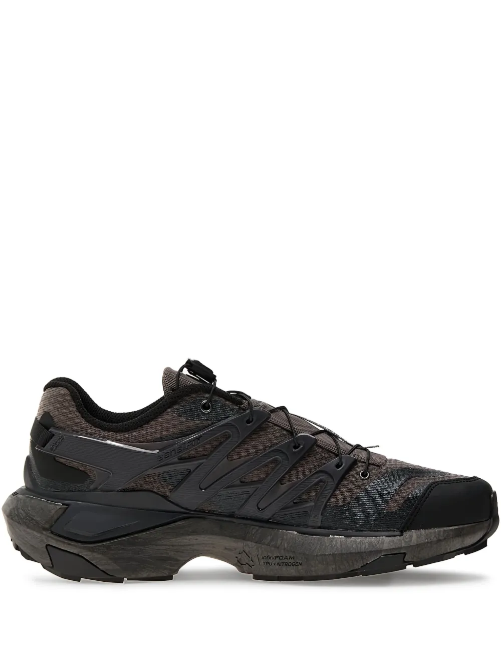 Salomon mesh-panelled sneakers Black