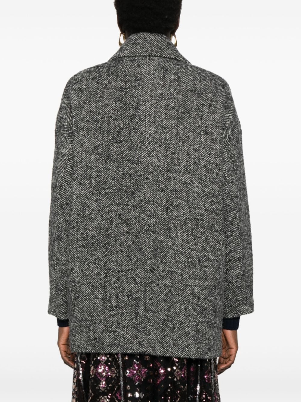 Shop Ba&sh Tolsom Coat In Grey