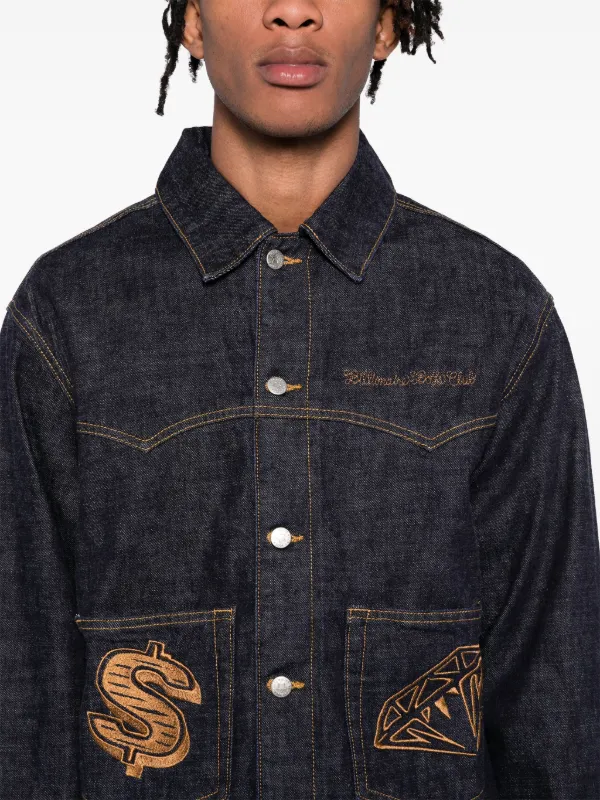 Billionaire Boys Club Embroidered Denim Jacket | Blue | FARFETCH