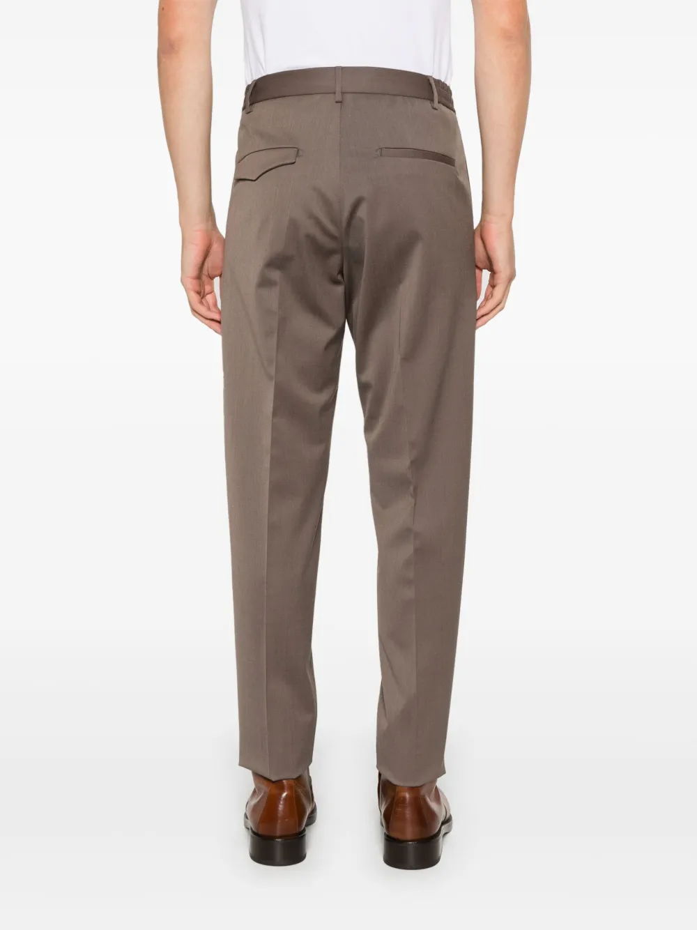 Tagliatore Broek met toelopende pijpen Bruin
