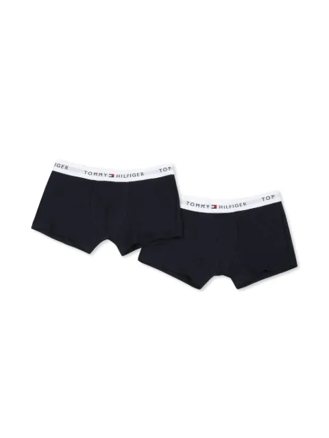 Tommy Hilfiger Junior set de  dos bóxeres con logo en la pretina