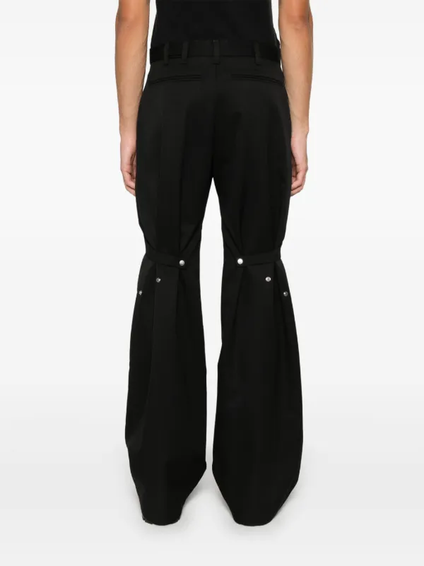 HELIOT EMIL レイヤードディテール パンツ | ブラック | FARFETCH JP