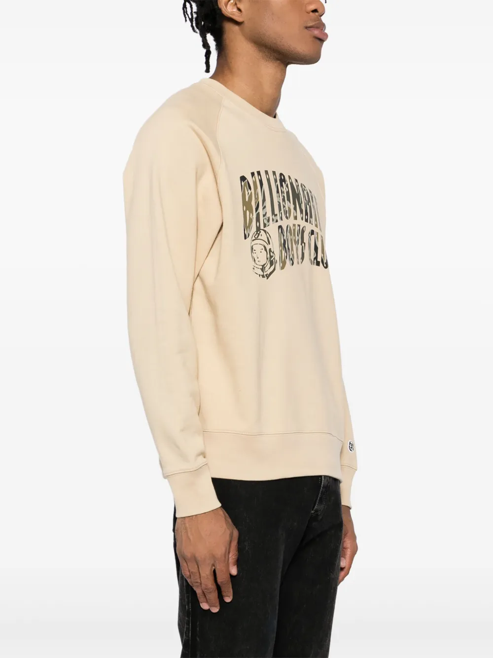 Billionaire Boys Club Sweater met ronde hals en camouflageprint Beige
