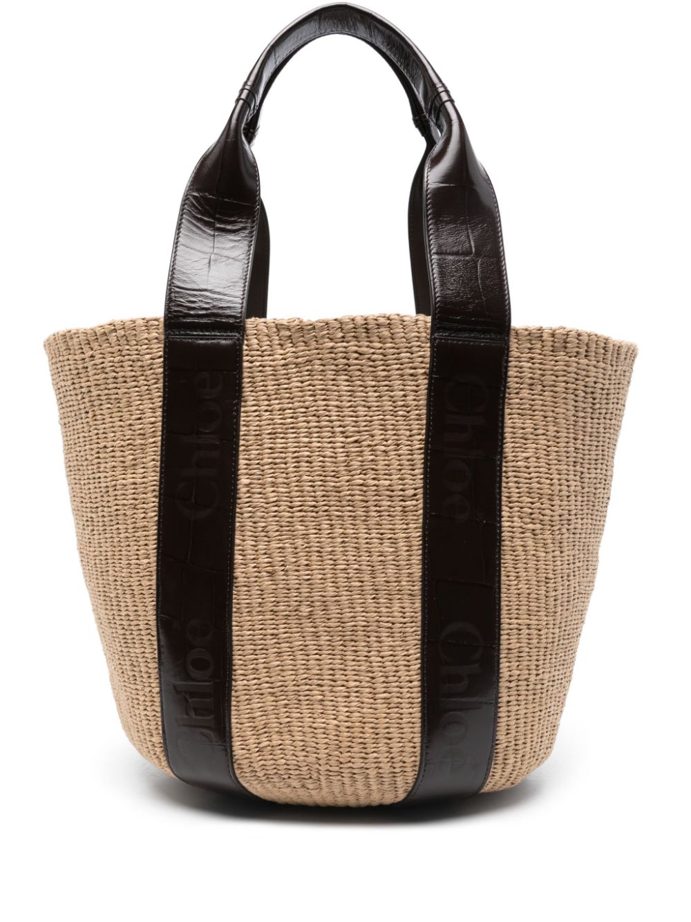 Chloé large Woody tote bag - Neutrals