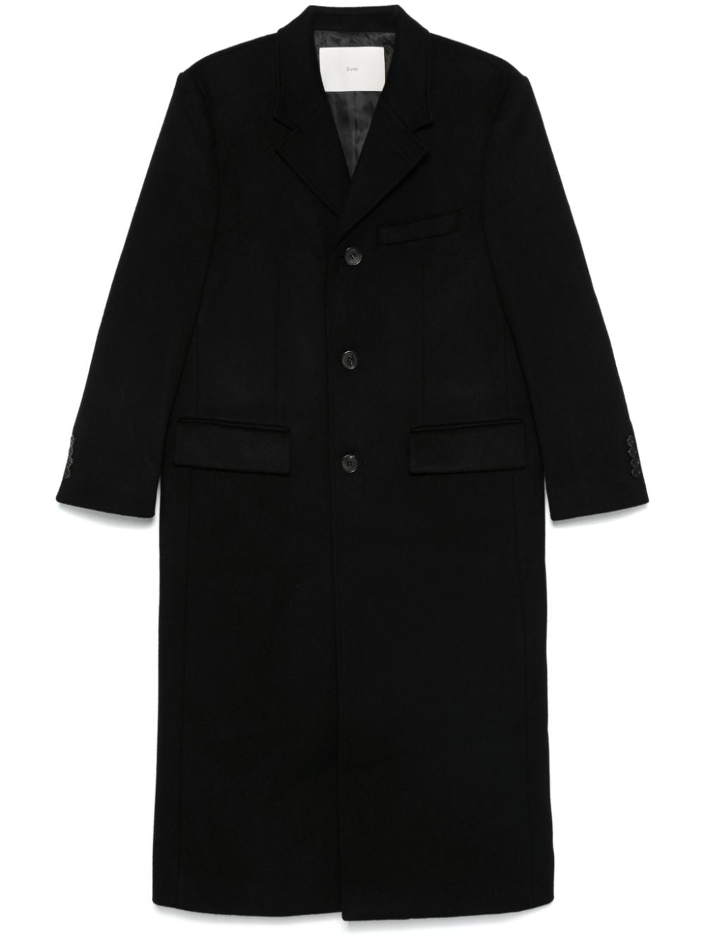 Shop Dunst Brushed Coat In Black