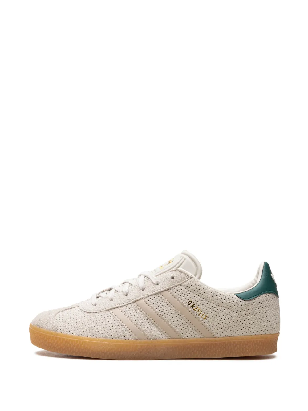 Shop Adidas Originals Gazelle "wonder Beige/green" Sneakers In Neutrals
