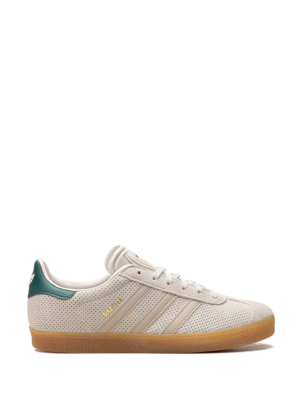 ADIDAS ORIGINALS GAZELLE "WONDER BEIGE/GREEN" SNEAKERS