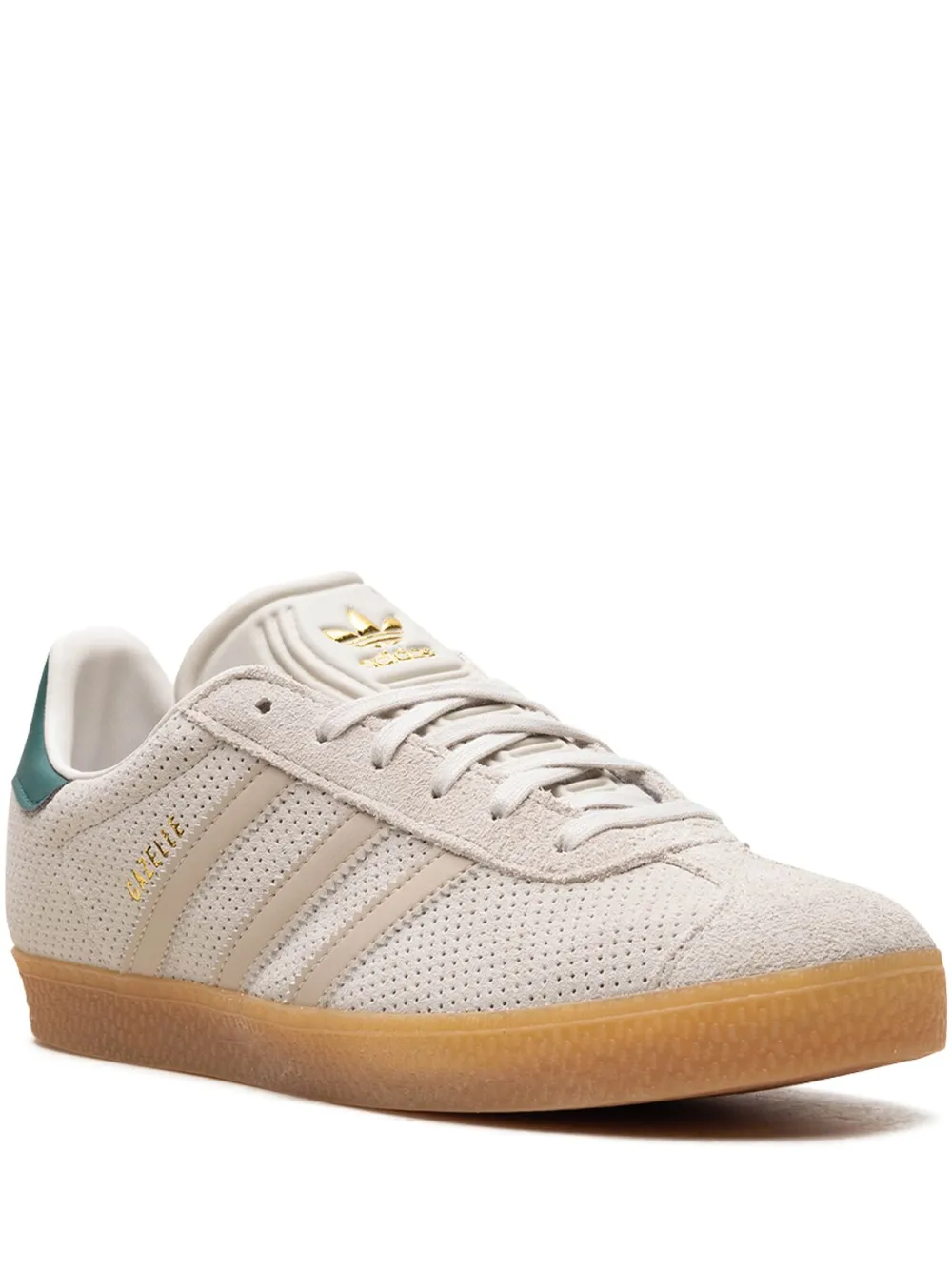 ADIDAS ORIGINALS GAZELLE "WONDER BEIGE/GREEN" SNEAKERS