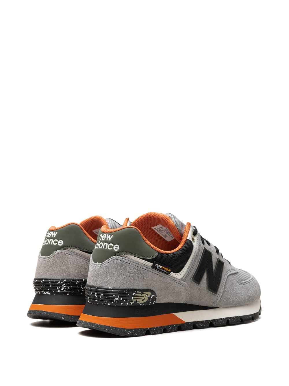 hype New Balance 574 "Grey Black Orange" sneakers 