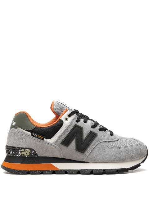 hype New Balance 574 "Grey Black Orange" sneakers 