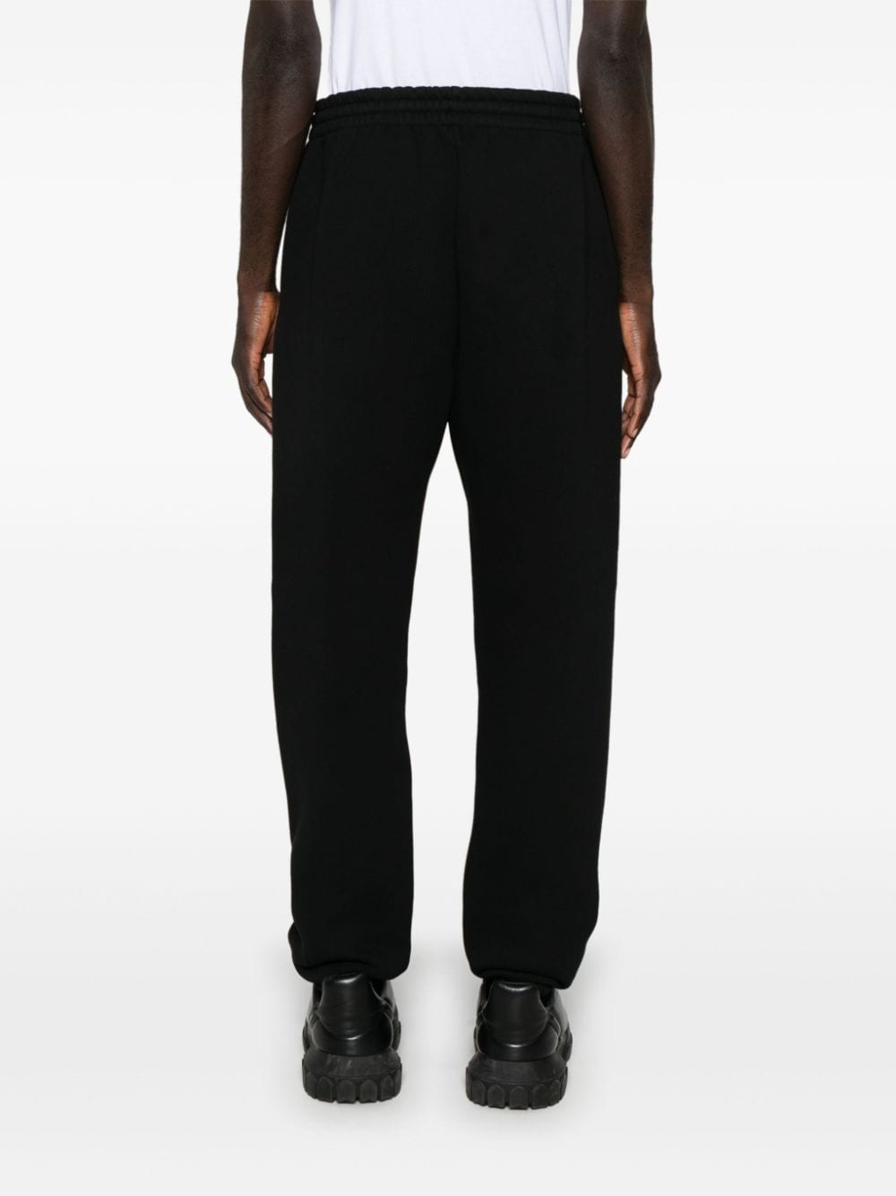 Shop Fear Of God Logo-patch Sweatpants In Black