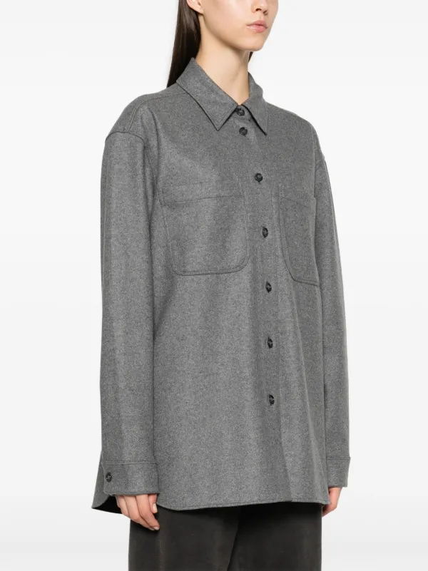 Tシャツ・カットソー THE ANDAMANE TINA - SHIRT OVERSIZE THE ANDAMANE Tina Shirt | Grey | FARFETCH BE