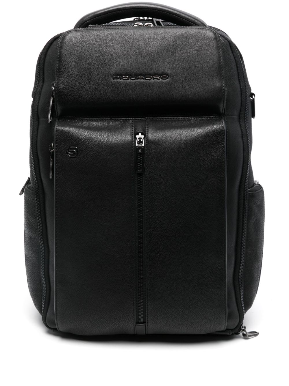 PIQUADRO leather backpack - Black