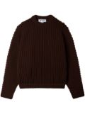 Sunnei cable-knit jumper - Brown