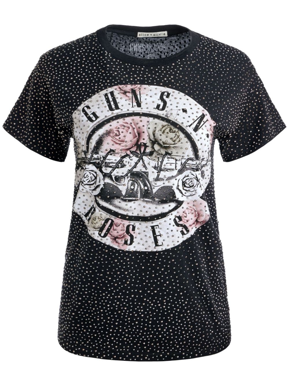 Shop Alice And Olivia Alvera T-shirt In Black