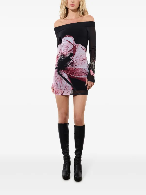 Alice + Olivia Dorinda ミニドレス | ブラック | FARFETCH JP