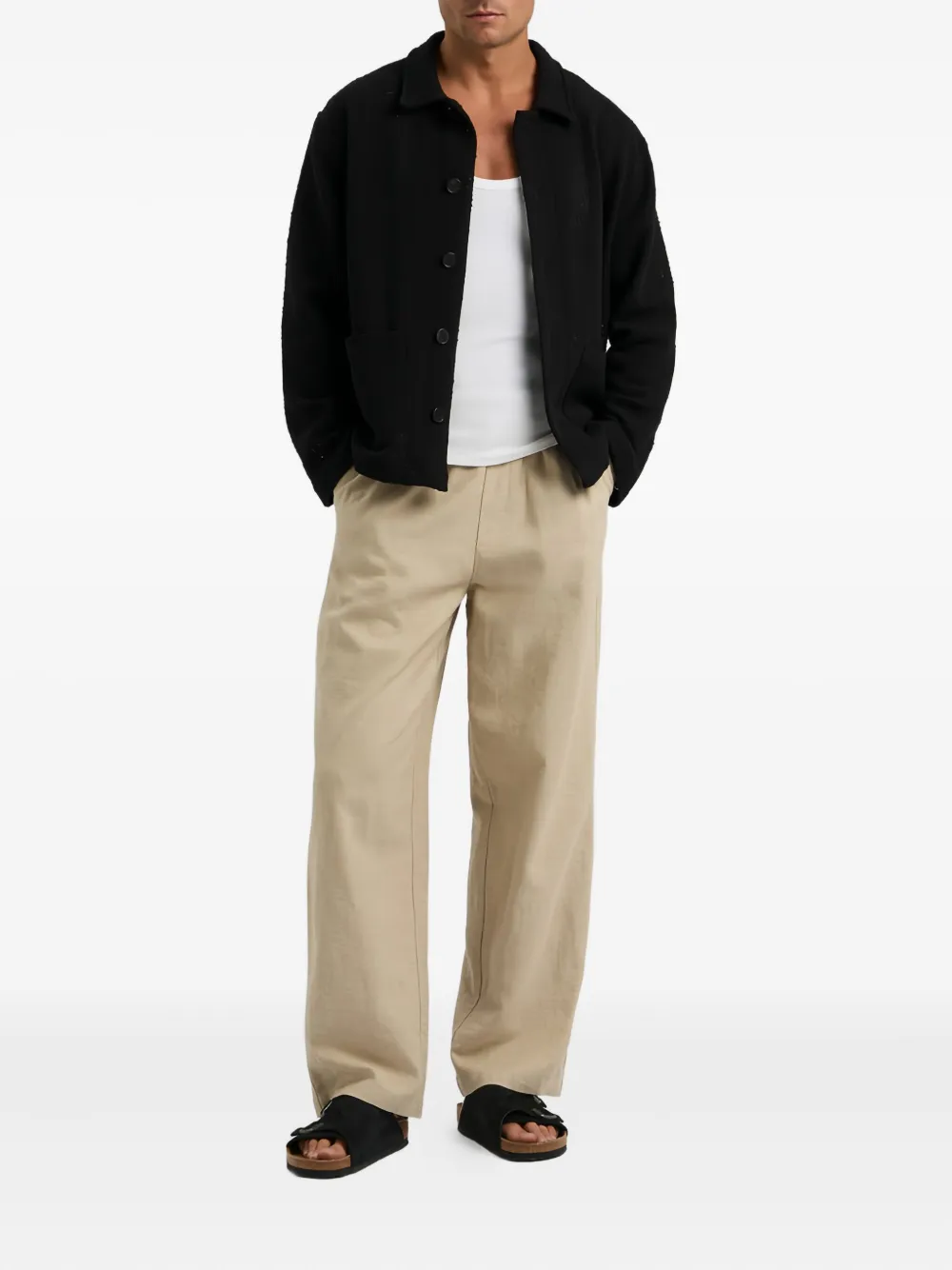 FRAME pocket-detail button-front jacket | Shirt Jackets | Image 2