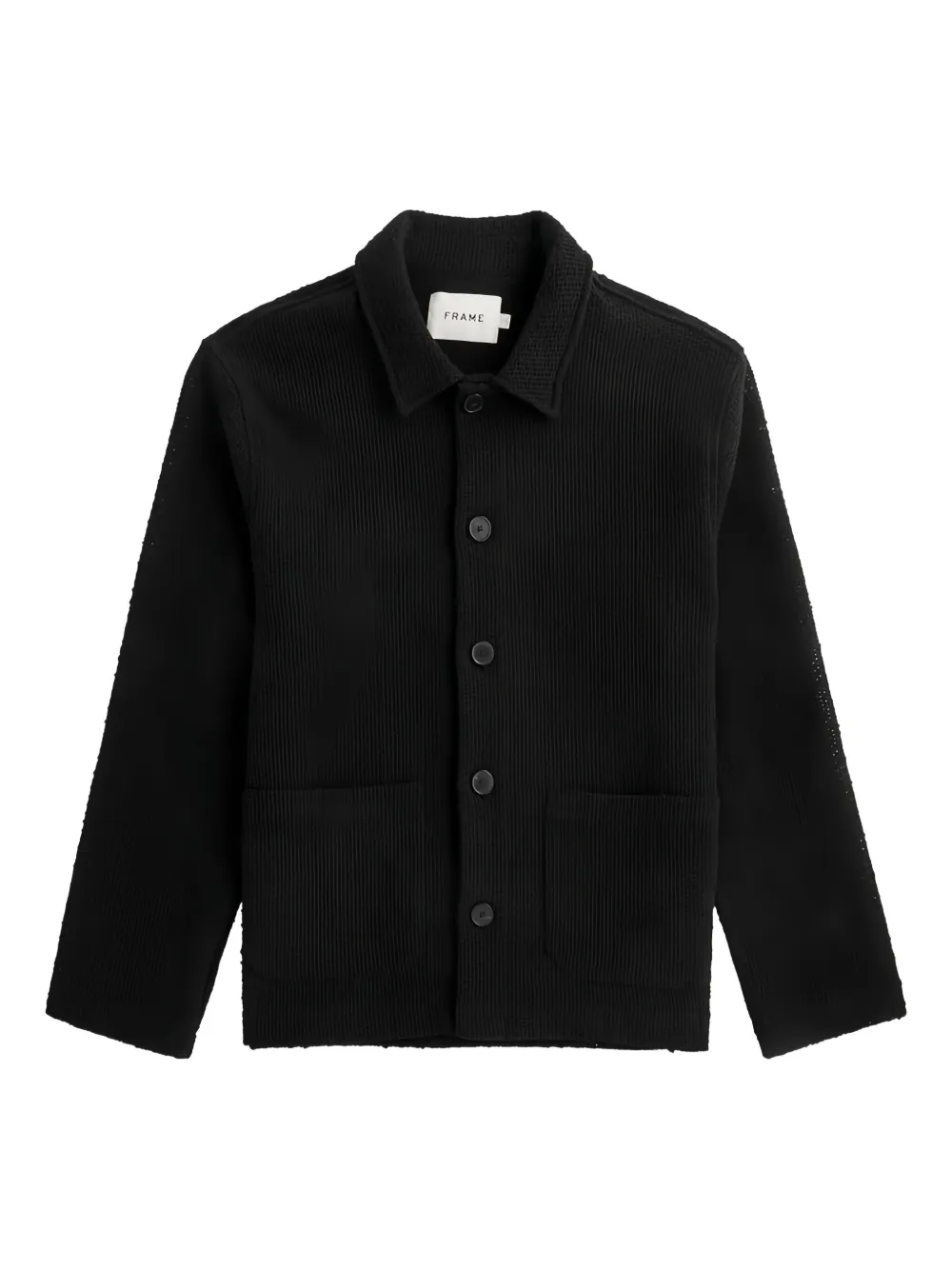 FRAME pocket-detail button-front jacket | Black | Image 1
