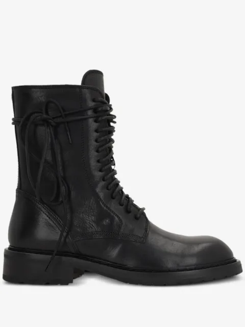 Ann Demeulemeester lace-up leather boots