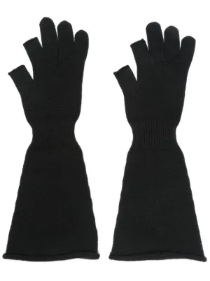 Rick Owens フィンガーレス 手袋 | ブラック | FARFETCH JP