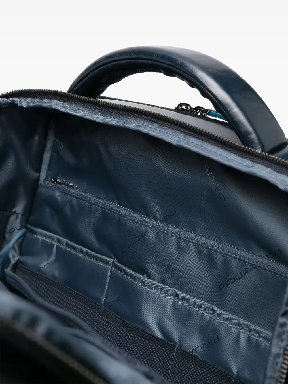 PIQUADRO Leren rugzak Blauw