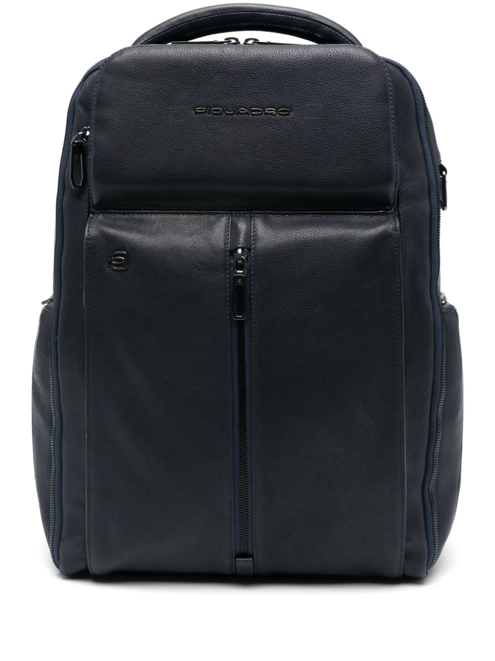 PIQUADRO leather backpack - Blue