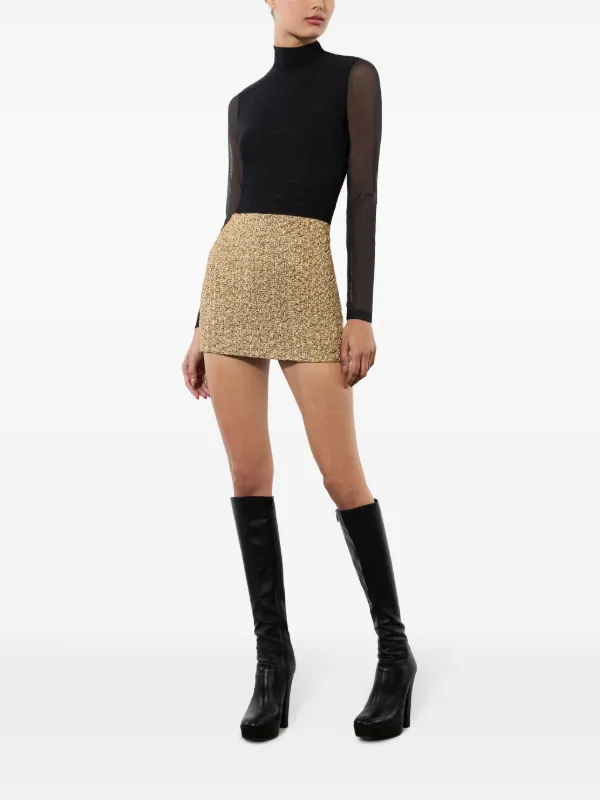 Alice + Olivia Rubi ミニスカート | ゴールドトーン | FARFETCH JP