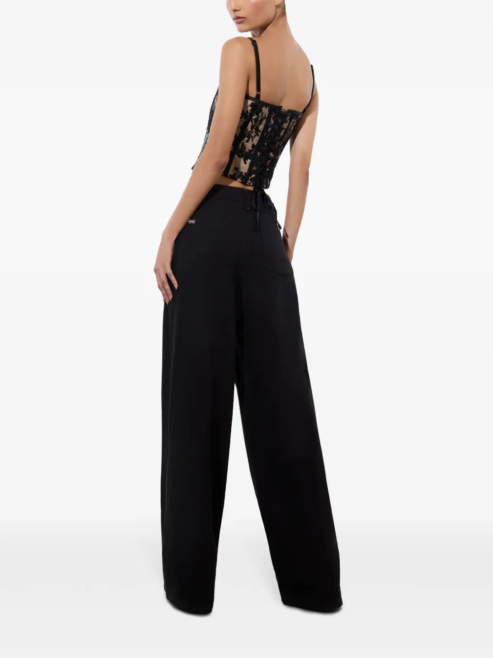 alice + olivia Cressida korset top Zwart