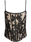 alice + olivia Cressida corset top - Black