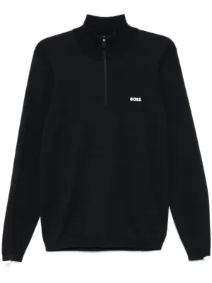 C.P. Company ハーフジップ セーター | ブルー | FARFETCH JP