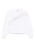 Pinko Kids crystal-embellished sweatshirt - White