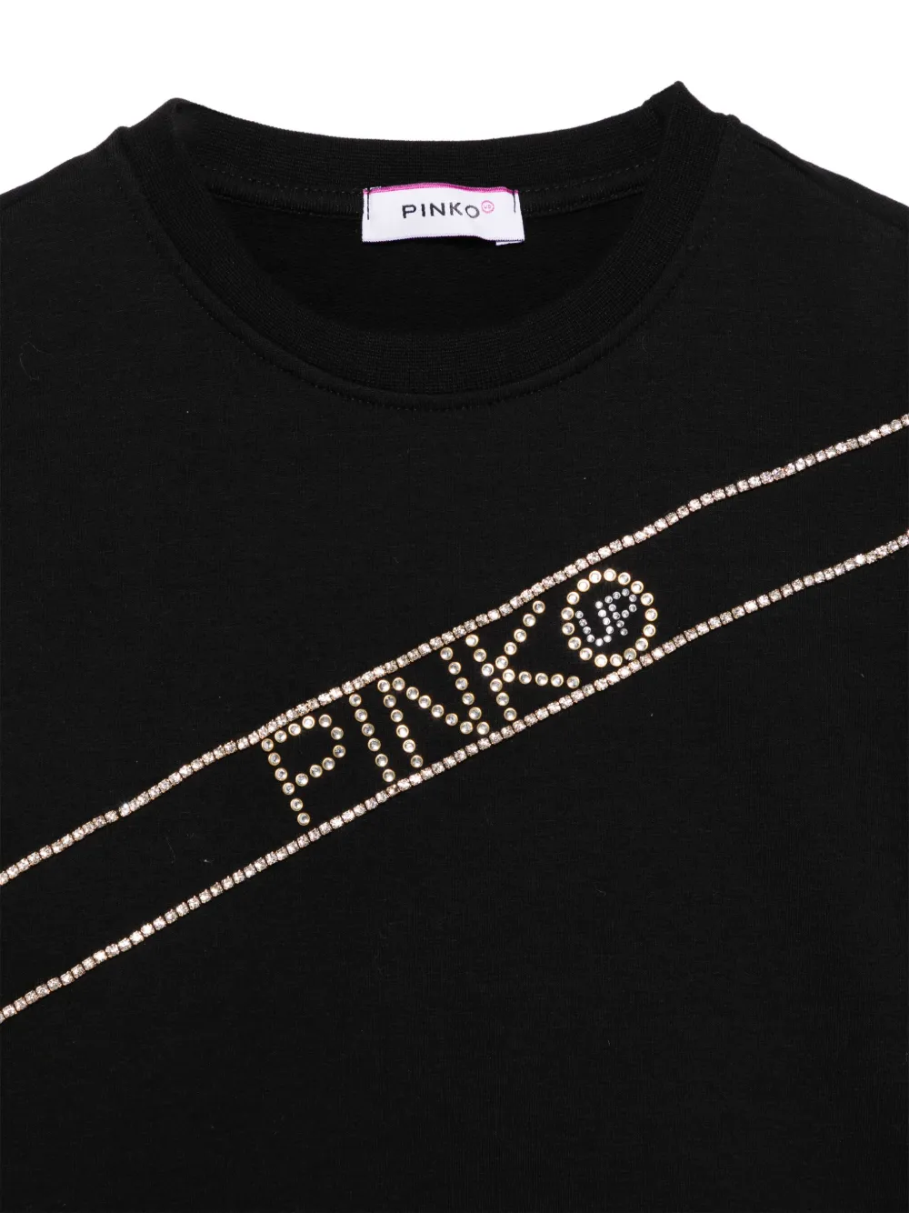 Pinko Kids Sweater met kristallen Zwart
