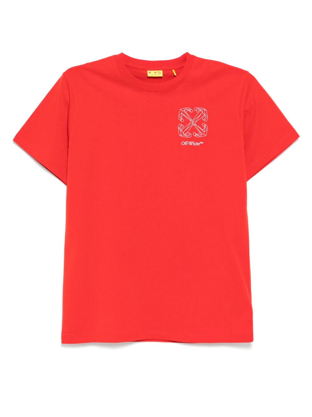 Off-White Kids arrow 3D tee - Red